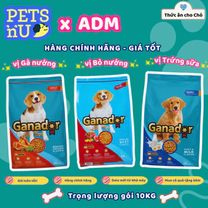 - [Bao 10kg] Thức ăn cho chó Ganador bao xá 10kg - Hạt cho chó con và chó trưởng thành