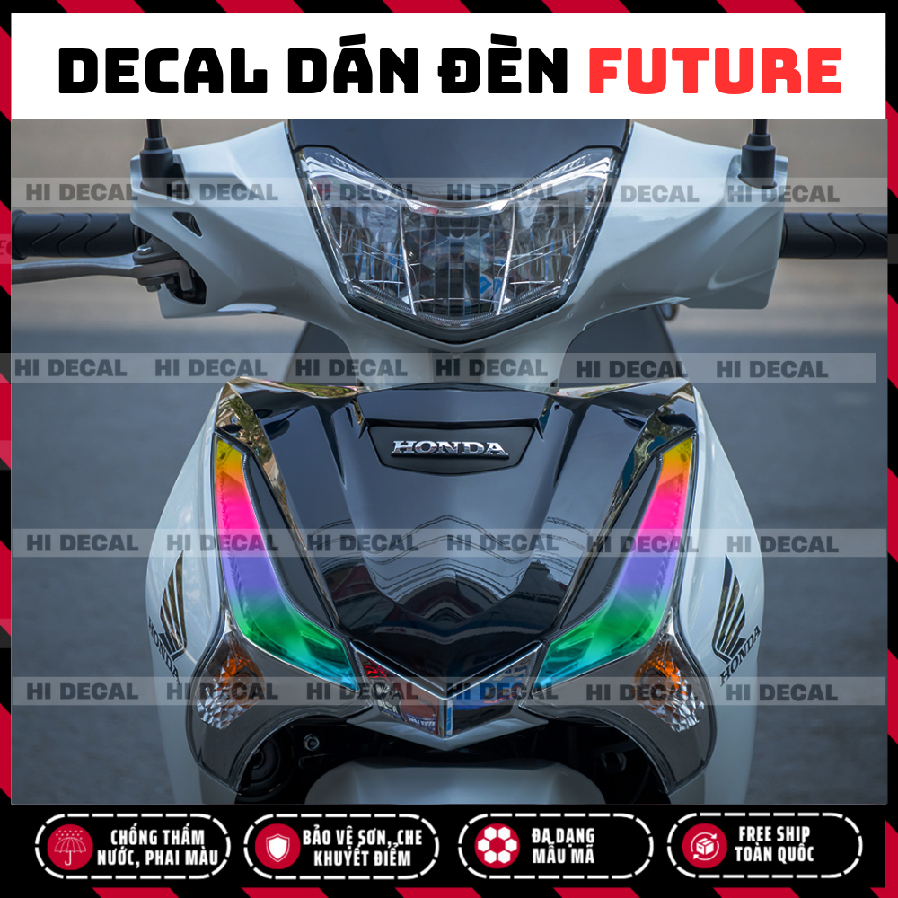 Tem dán đèn FUTURE 2018-2026, decal FUTURE dán bảo vệ đổi màu trang trí, bảo vệ chống xước