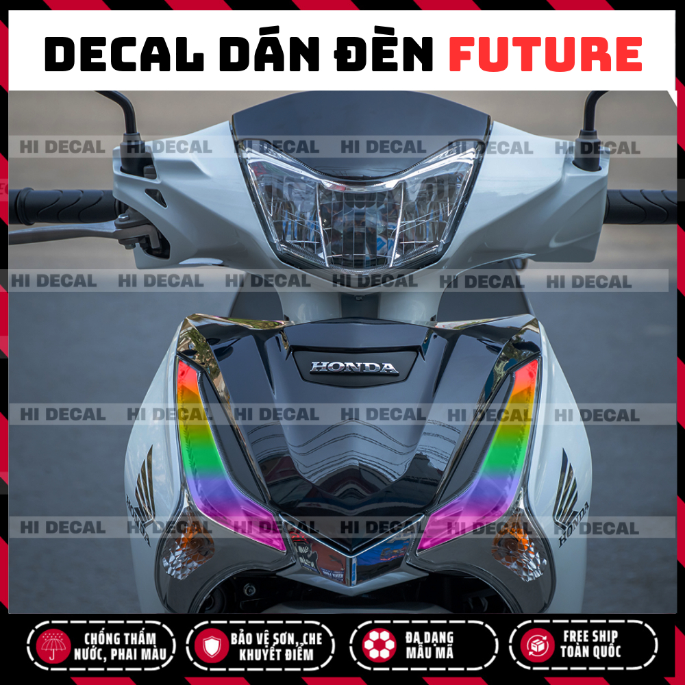 Tem dán đèn FUTURE 2018-2026, decal FUTURE dán bảo vệ đổi màu trang trí, bảo vệ chống xước