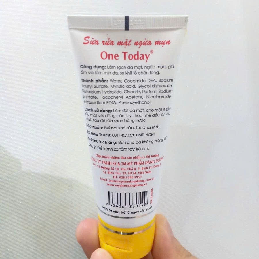 ONE TODAY - SỮA RỬA MẶT NGỪA MỤN - 50ML