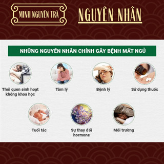 Trà Túi Lọc Ngủ Ngon - Minh Nguyên - ngủ sâu giấc, giảm căng thẳng, tiền đình, mệt mỏi, an thần, tiền đình - Túi 50 lọc