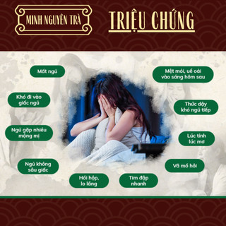 Trà Túi Lọc Ngủ Ngon - Minh Nguyên - ngủ sâu giấc, giảm căng thẳng, tiền đình, mệt mỏi, an thần, tiền đình - Túi 50 lọc