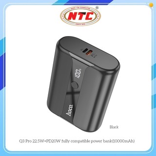 Pin Dự Phòng Hoco Q3 Pro 10000 USB-A QC 3.0 22.5W và TypeC PD 20W, Thiết kế nhỏ gọn (Đen)