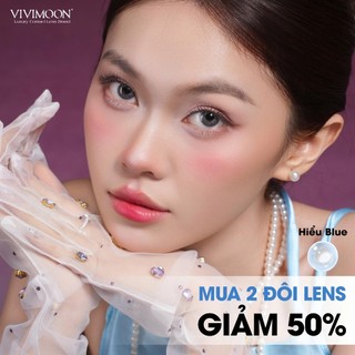 [MUA 2 ĐÔI LENS GIẢM 50%] Kính áp tròng VIVIMOON, lens cho mắt thở hạn sử dụng 6 tháng [Giá 1 chiếc - 1 bên mắt]