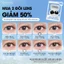 Kính áp tròng VIVIMOON, lens cho mắt thở hạn sử dụng 6 tháng [Giá 1 chiếc - 1 bên mắt]