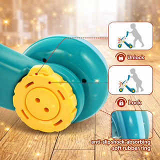 Xe Tập Đi 2 Trong 1 Huanger Cho Bé 6–18 Tháng, Chống Lật An Toàn, Điều Chỉnh Độ Cao, Nhạc Tiếng Anh