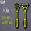 Set dao cạo râu KAI Xfit Nhật Bản 5 lưỡi kép 1 thân 2 lưỡi 1 hộp kem cạo mini tiện mang du lịch KAI GA0042Q1