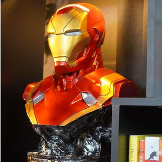 Tượng Mô hình Bán thân Iron Man kích thước 35cm, nặng 2kg, màu sơn siêu sắc nét ( hàng có sẵn )