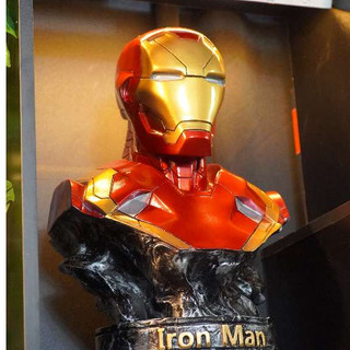Tượng Mô hình Bán thân Iron Man kích thước 35cm, nặng 2kg, màu sơn siêu sắc nét ( hàng có sẵn )