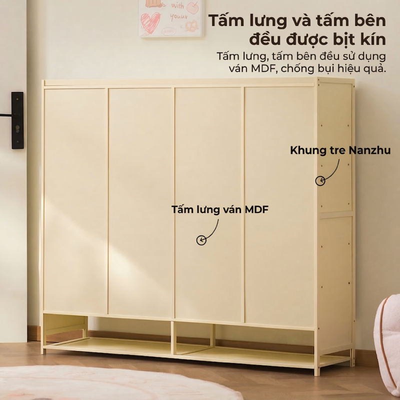 Tủ Đựng Giày Họa Tiết Mèo Con Tay Vẽ Phong Cách Dễ Thương Để Giày Gọn Và Trang Trí Phòng Khách