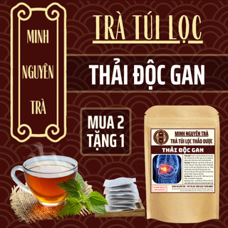 Trà Túi Lọc Thải Độc Gan - Minh Nguyên - Mát Gan, Hạ Mỡ Máu, Men Gan, bảo vệ phục hồi chức năng gan - Túi 50 lọc