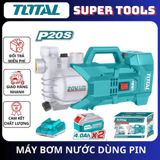 TOTAL Máy bơm nước dùng pin 20V TGWPLI201801 (kèm pin sạc)