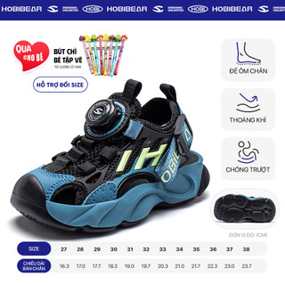 Sandal thời trang trẻ em HOBIBEAR AU8178 xanh dương, dép quai hậu đi học đi chơi dành cho bé trai