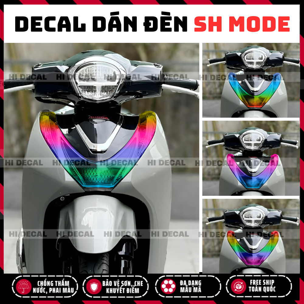 Tem Dán Đèn Demi Sh Mode | Decal Đổi Màu Đèn SH Mode Cao Cấp Cho , Chống Nước, Form Chuẩn, Dễ Dán