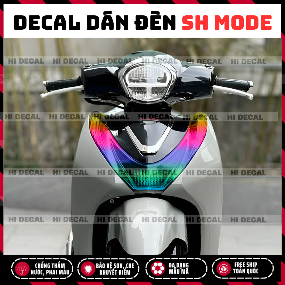 Tem Dán Đèn Demi Sh Mode | Decal Đổi Màu Đèn SH Mode Cao Cấp Cho , Chống Nước, Form Chuẩn, Dễ Dán
