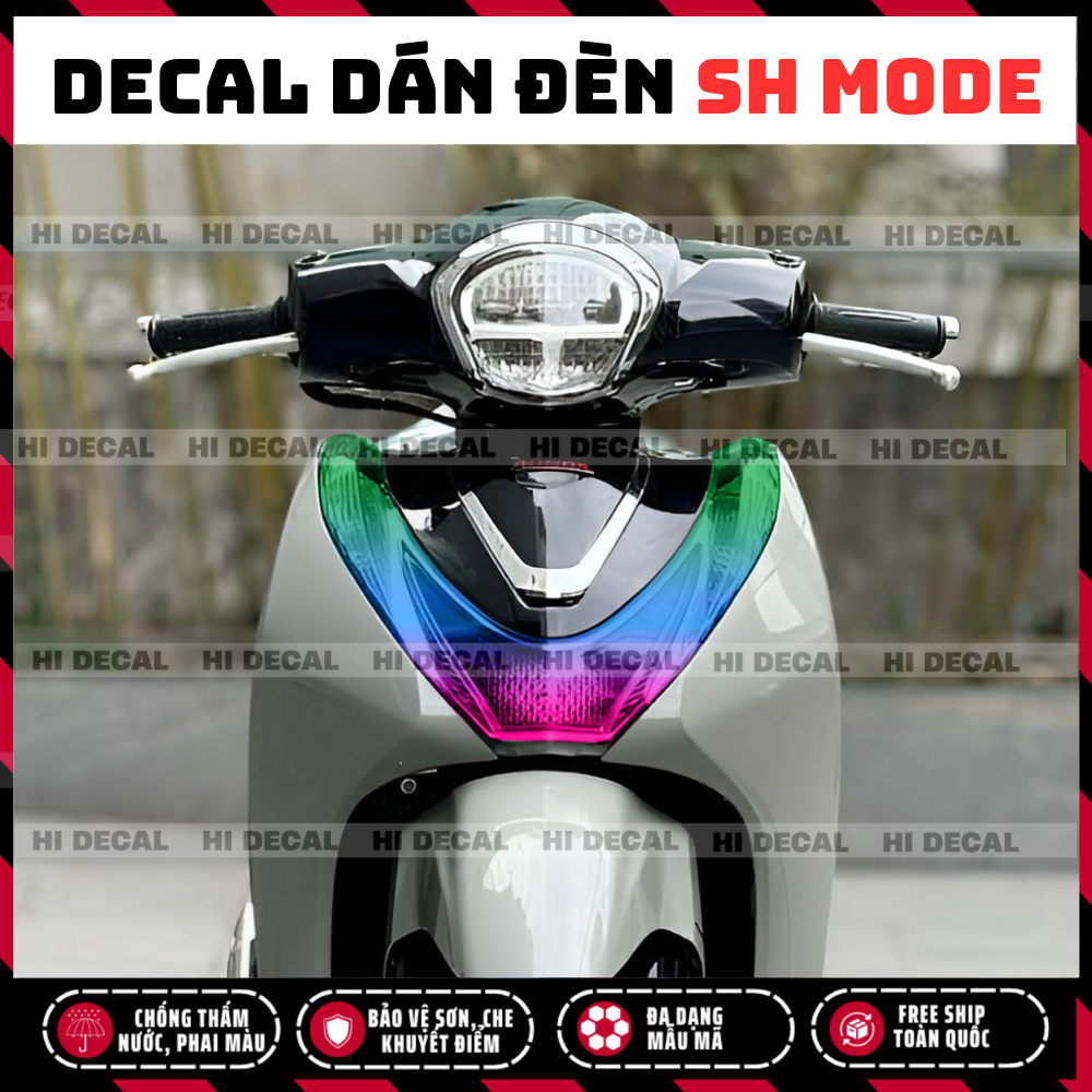 Tem Dán Đèn Demi Sh Mode | Decal Đổi Màu Đèn SH Mode Cao Cấp Cho , Chống Nước, Form Chuẩn, Dễ Dán