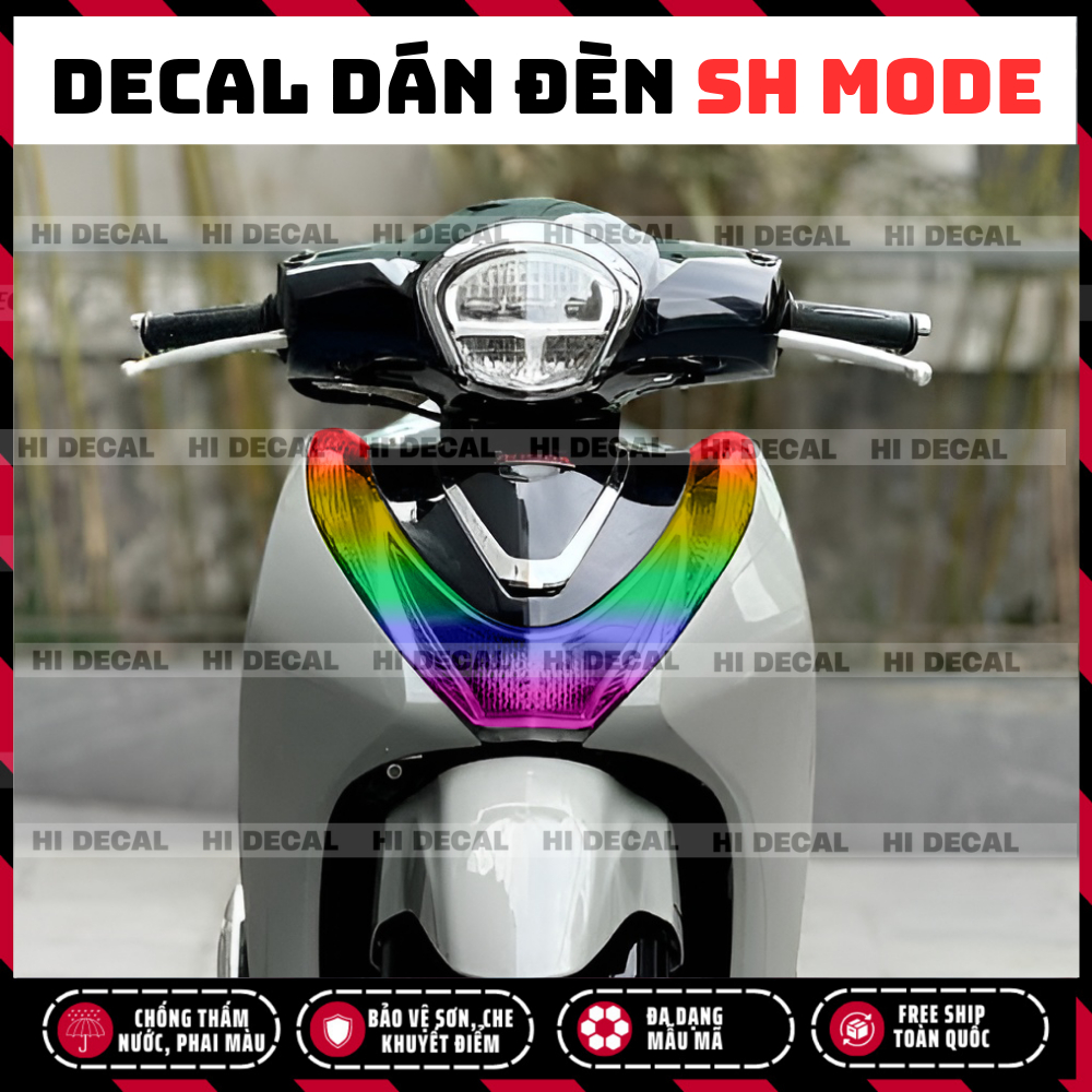 Tem Dán Đèn Demi Sh Mode | Decal Đổi Màu Đèn SH Mode Cao Cấp Cho , Chống Nước, Form Chuẩn, Dễ Dán