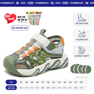 Sandal HOBIBEAR E1205 Green quai dán, dép quai hậu 3 quai có đế EVA chống trơn trượt