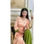 Áo dài tằm hoa đính cúc cổ tròn pastel dáng ôm tà dài cách tân Áo tân thời mặc lễ tết chụp ảnh đi chùa T1618G