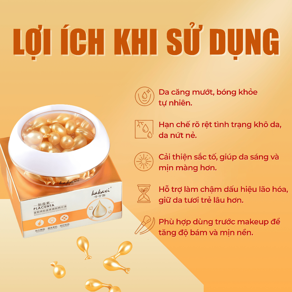 Viên Bôi Đẹp Da Kakaxi Collagen Tươi 30 Viên | Giúp Da Căng Bóng, Giảm Nám Thâm, Dưỡng Da Sáng Khỏe