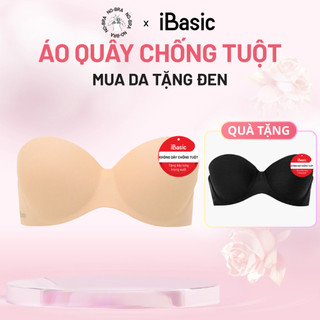 [MUA DA TẶNG ĐEN] Áo ngực su quây chống tuột không dây iBasic có gọng cup ngang PK069