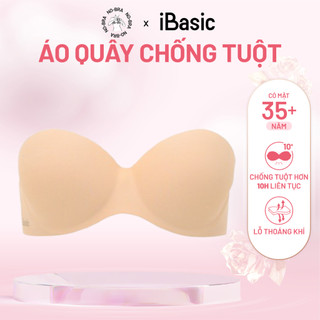 [MUA DA TẶNG ĐEN] Áo ngực su quây chống tuột không dây iBasic có gọng cup ngang PK069