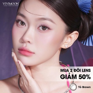 [MUA 2 ĐÔI LENS GIẢM 50%] VIVIMOON lens 6 tháng cho mắt thở chất liệu Silicone Hydrogel [Giá 1 chiếc - 1 bên mắt]