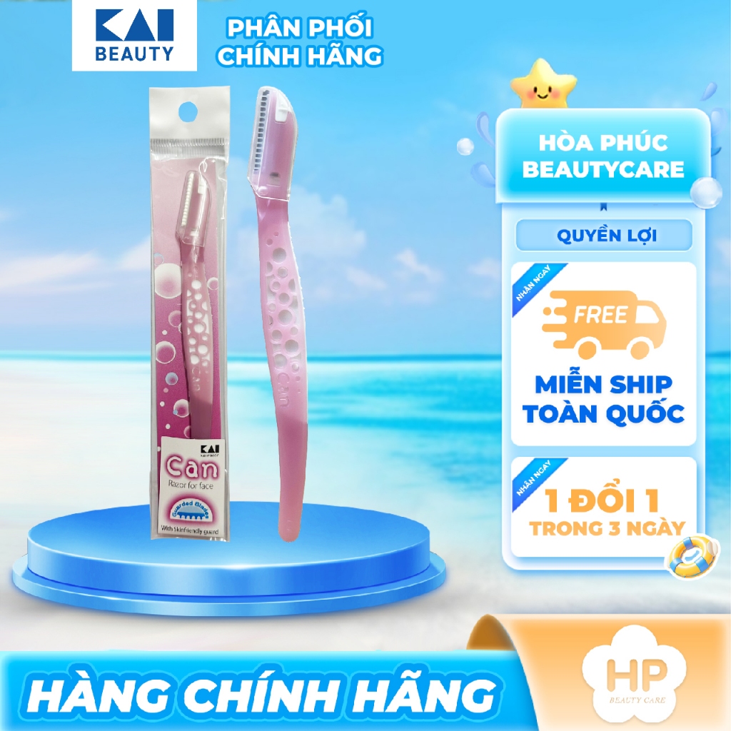 Dao Cạo Lông Mày Lưỡi Thép Không Gỉ Kai Razor 02540 (Lẻ 1 Cây)