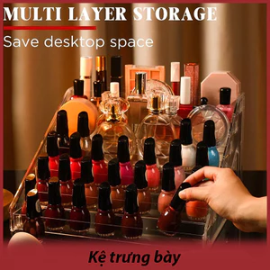 Kệ trưng bày Kệ đựng sơn móng tay 3/4/5/6/7 Layers Acrylic Cosmetic Nail Polish Orgaizer Display