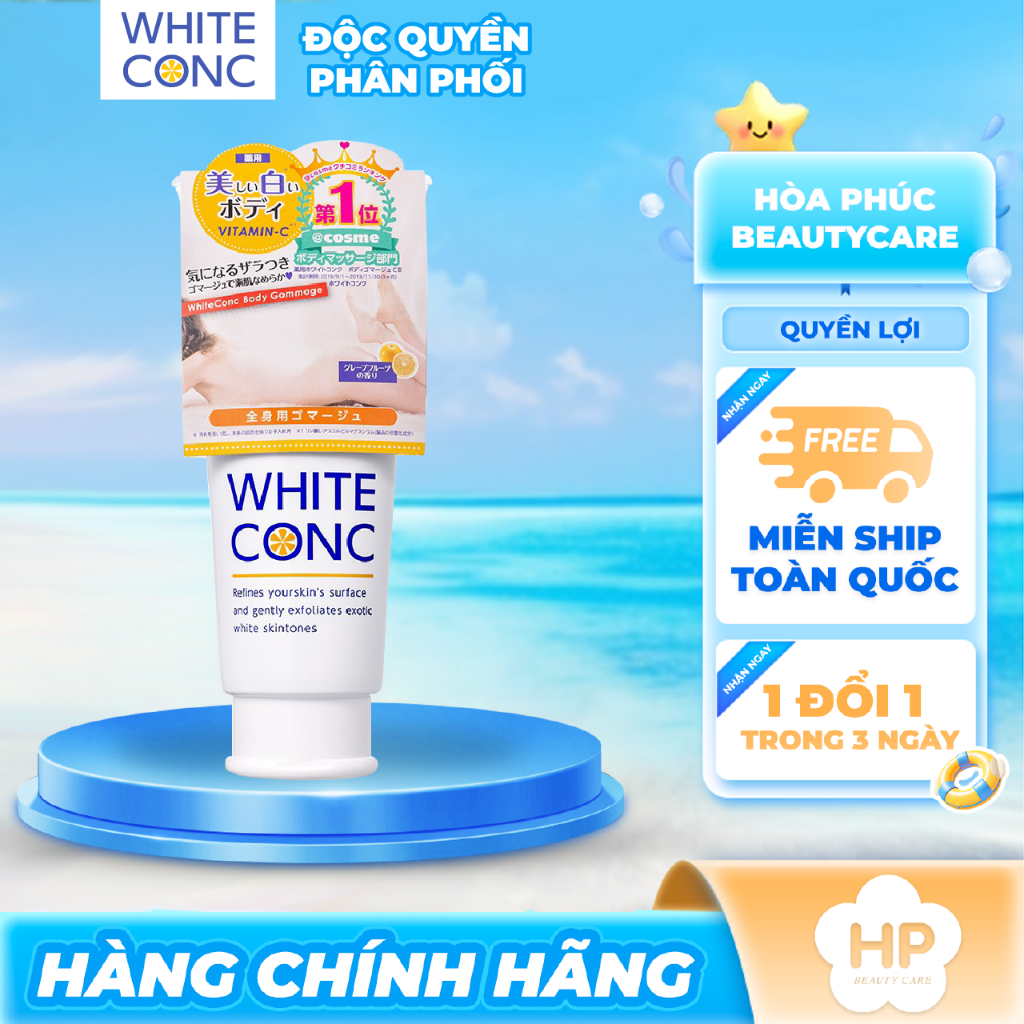 Kem Tẩy Tế Bào Chết Toàn Thân White Conc Body GC II (Tuýp 180g)