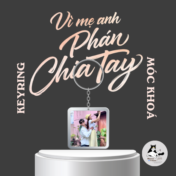 Móc khoá/Keyring couple otp Triệu Phú,Thanh Tâm phim Vì mẹ anh phán chia tay (Tam Triều Dâng,Võ Điền Gia Huy)