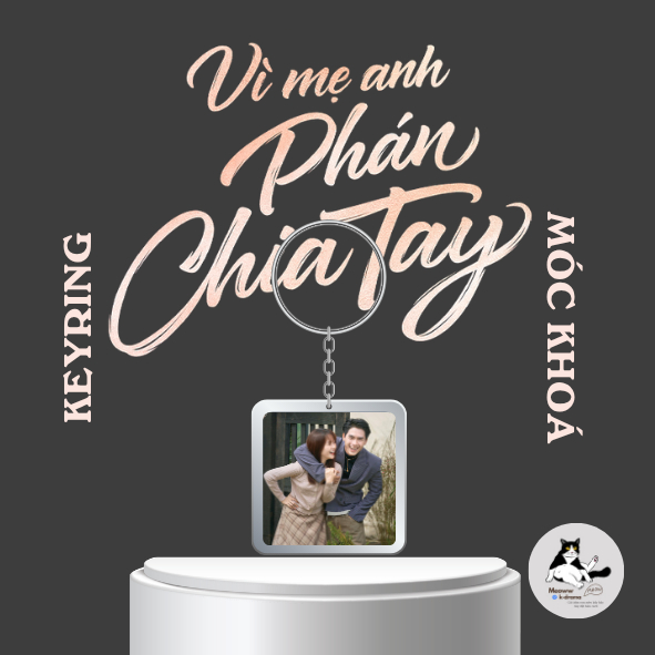 Móc khoá/Keyring couple otp Triệu Phú,Thanh Tâm phim Vì mẹ anh phán chia tay (Tam Triều Dâng,Võ Điền Gia Huy)