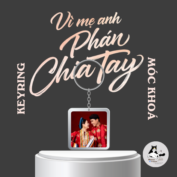 Móc khoá/Keyring couple otp Triệu Phú,Thanh Tâm phim Vì mẹ anh phán chia tay (Tam Triều Dâng,Võ Điền Gia Huy)