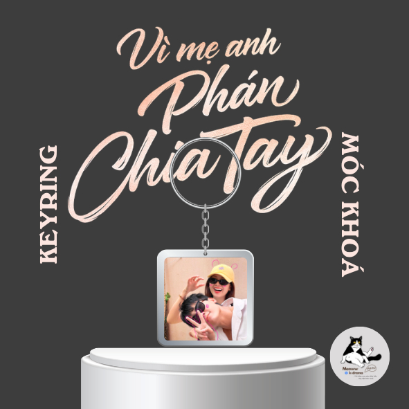 Móc khoá/Keyring couple otp Triệu Phú,Thanh Tâm phim Vì mẹ anh phán chia tay (Tam Triều Dâng,Võ Điền Gia Huy)