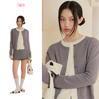 Áo OLV len cardigan cổ tròn dài tay dáng basic trẻ trung Yona Long Sleeve phù hợp đi làm đi chơi