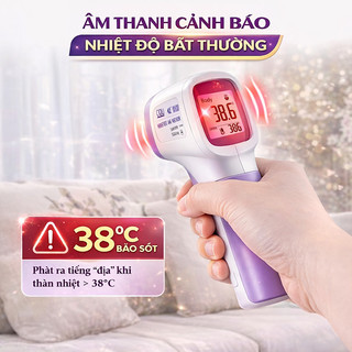 Nhiệt Kế Điện Tử Hồng Ngoại Đo Trán Cho Bé, Cảm Biến Thông Minh Đo Siêu Tốc 1s - Hàng Cao Cấp