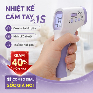 Nhiệt Kế Điện Tử Hồng Ngoại Đo Trán Cho Bé, Cảm Biến Thông Minh Đo Siêu Tốc 1s - Hàng Cao Cấp