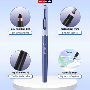 Bút máy KT-01 Ngòi 0.28mm Có Hạt Gạo ,Êm Trơn Luyện Chữ Đẹp Dùng Cho Học Sinh Tiểu Học Từ 1-5.