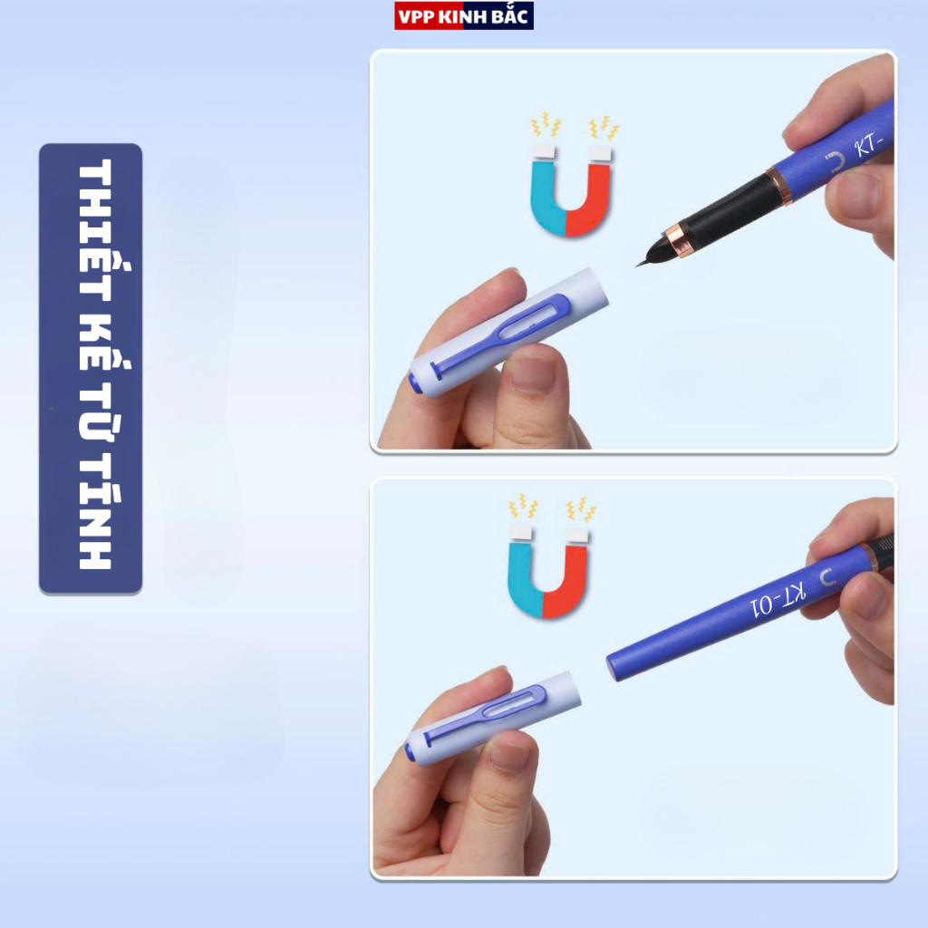 ( HOT 2026 ) Bút máy KT-01 Ngòi 0.28mm Có Hạt Gạo ,Êm Trơn Luyện Chữ Đẹp Dùng Cho Học Sinh Tiểu Học Từ 1-5.