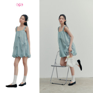 Đầm bí OLV 2 dây dáng suông kiểu đi chơi Laina Dress nhiều màu pastel