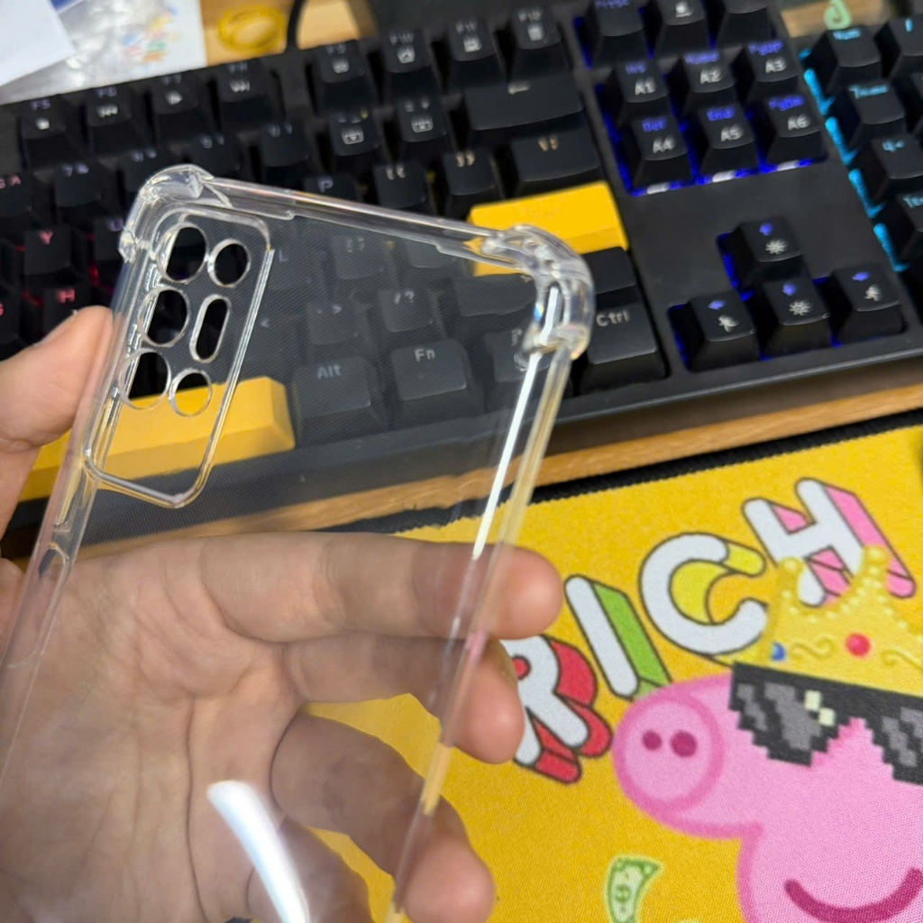Ốp lưng Tecno Pova 2 trong suốt silicon bảo vệ cam điện thoại toàn diện Vỏ bao đt bibi