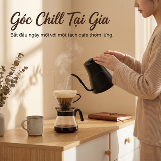 NIDO Tủ Đựng Đồ Tủ Búp Phê Gỗ 4 Ngăn Kéo Để Máy Pha Cafe Góc Chill Decor Phòng Khách Dày 1.2cm