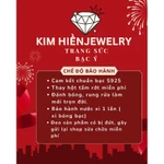 [Bạc S925] Nhẫn nữ hoàng đài hoa sen kiểu xoàn đính đá CZ xi bạch kim cao cấp -NN001| Kim Hiền Jewelry Trang sức bạc ý — ảnh 8