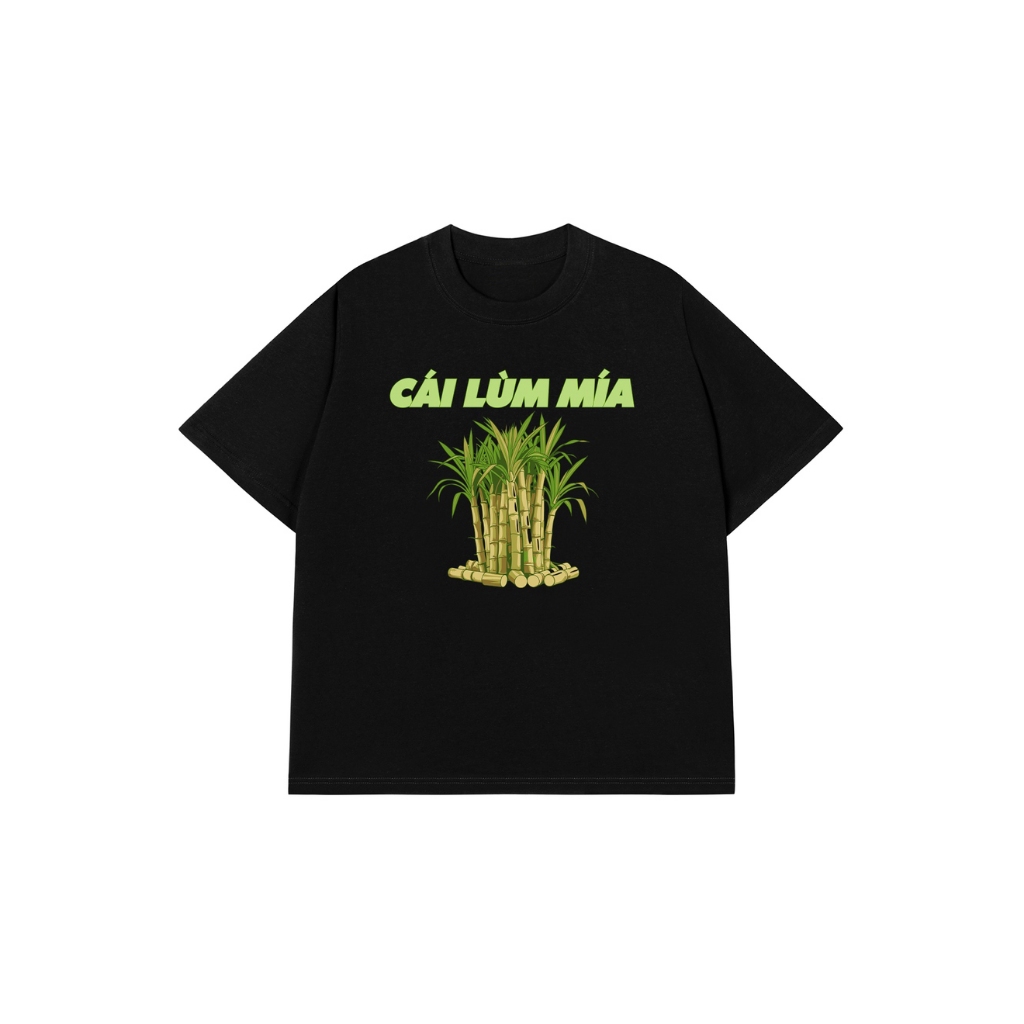 Áo Vớ Vẩn Vui Tươi REDLABEL Áo Thun CÁI LÙM MÍA Cotton 100% Oversize Nam Nữ TS87