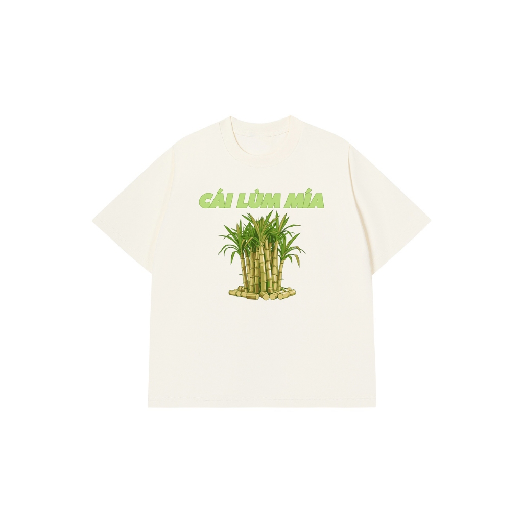 Áo Vớ Vẩn Vui Tươi REDLABEL Áo Thun CÁI LÙM MÍA Cotton 100% Oversize Nam Nữ TS87