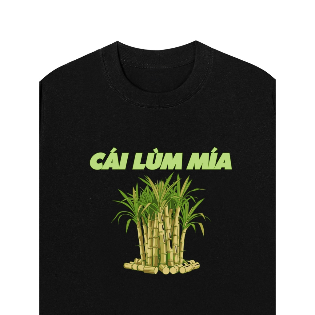 Áo Vớ Vẩn Vui Tươi REDLABEL Áo Thun CÁI LÙM MÍA Cotton 100% Oversize Nam Nữ TS87
