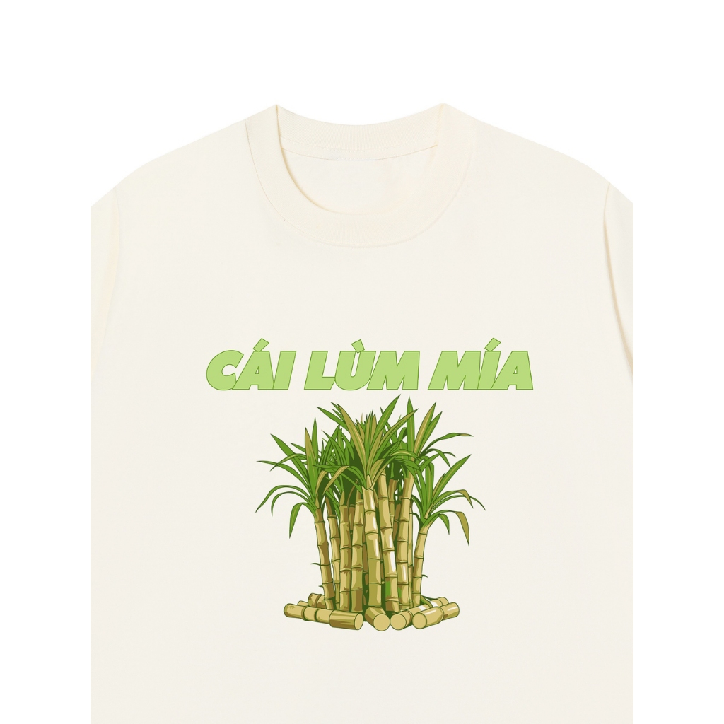 Áo Vớ Vẩn Vui Tươi REDLABEL Áo Thun CÁI LÙM MÍA Cotton 100% Oversize Nam Nữ TS87