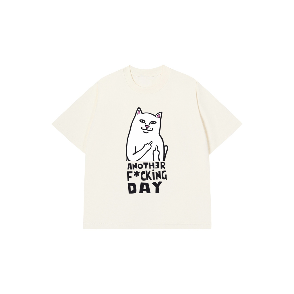 Áo Vớ Vẩn Vui Tươi REDLABEL Áo Thun ANOTHER DAY Cotton 100% Oversize Nam Nữ TS86