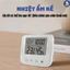 Nhiệt ẩm kế điện tử đo nhiệt độ và độ ẩm phòng cho bé, xem giờ và đặt báo thức, cảnh báo cảm xúc có đèn led, Guty Kids