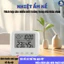 Nhiệt ẩm kế điện tử đo nhiệt độ và độ ẩm phòng cho bé, xem giờ và đặt báo thức, cảnh báo cảm xúc có đèn led, Guty Kids